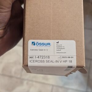 Brand New Prosthetic Iceross Seal-in V HP Liner Size 18